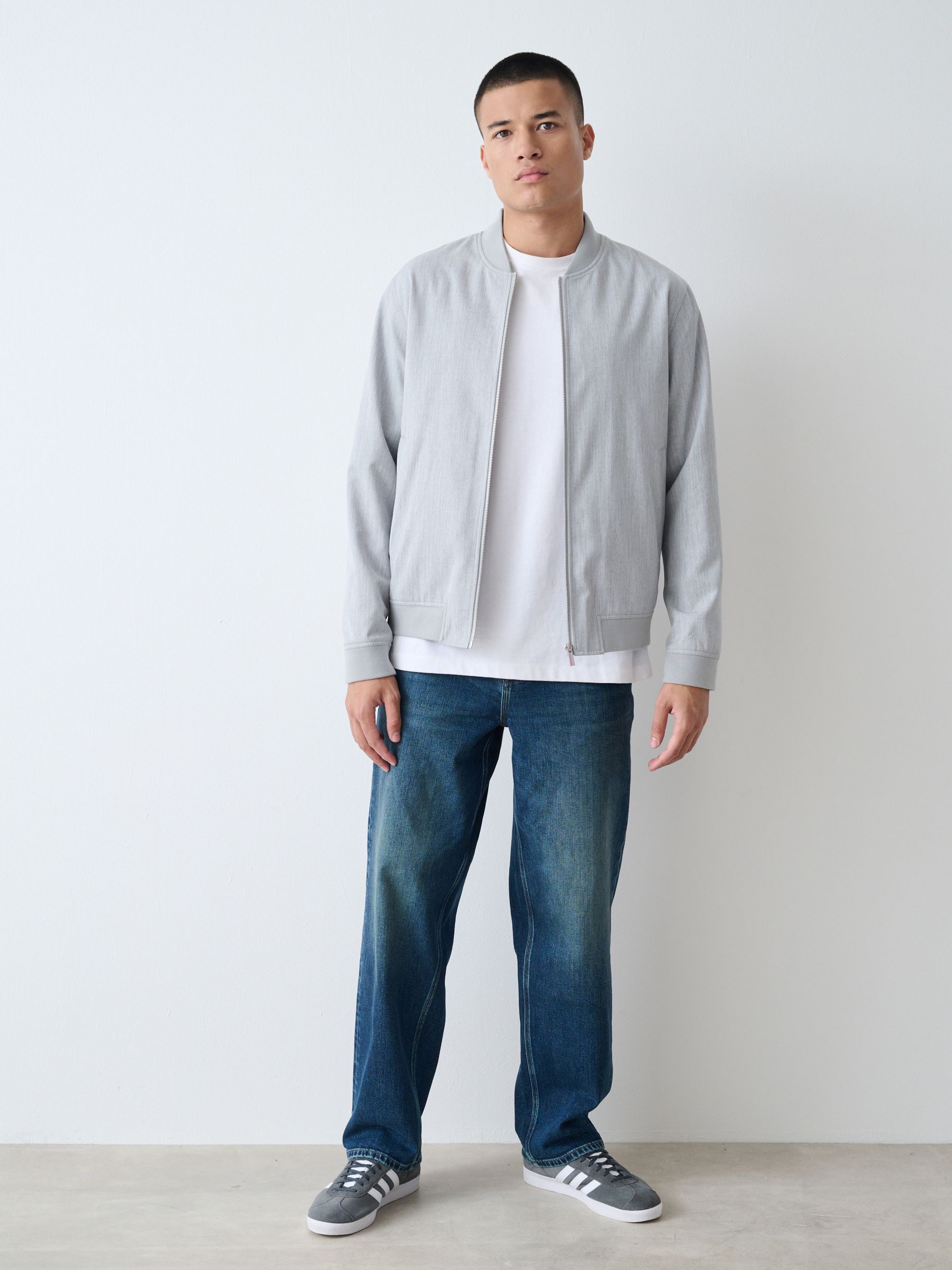 Buy Mid Blue Relaxed Fit Authentic Stretch Denim Jeans from Next USA