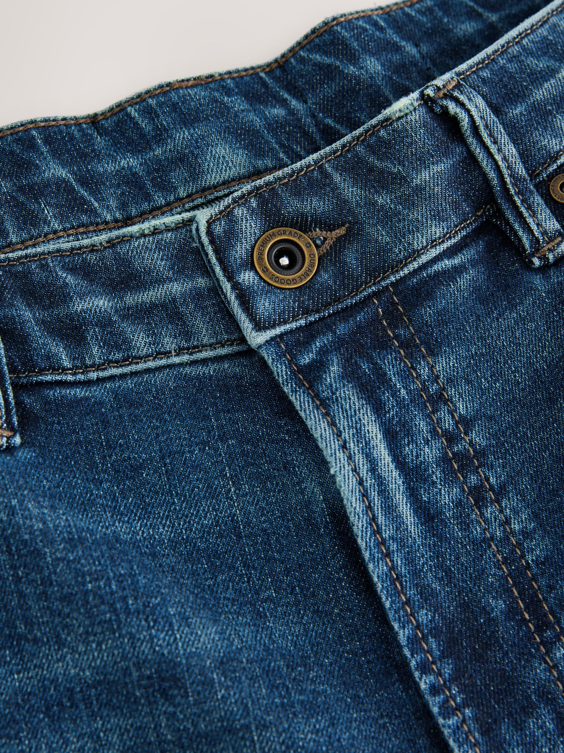 Buy Mid Blue Relaxed Fit Authentic Stretch Denim Jeans from Next USA