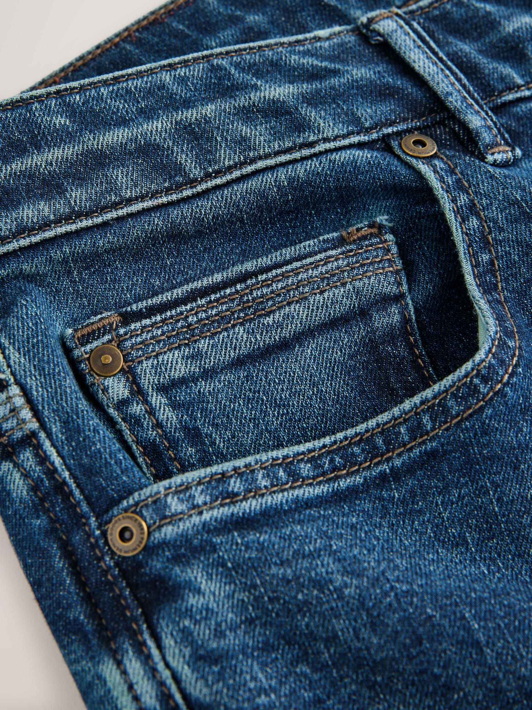 Buy Mid Blue Relaxed Fit Authentic Stretch Denim Jeans from Next USA