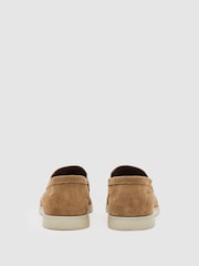 Reiss Stone Kason Suede Slip-On Loafers - Image 3 of 4