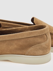 Reiss Stone Kason Suede Slip-On Loafers - Image 4 of 4