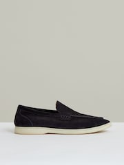 Azul marino - Mocasines sin cordones de ante Kason de Reiss - Imagen 1 de 5