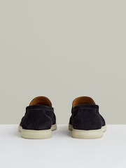Azul marino - Mocasines sin cordones de ante Kason de Reiss - Imagen 4 de 5