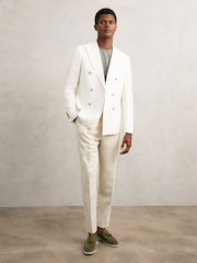 Reiss Moss Green Harrison Suede Tassel Loafers - Image 2 of 5