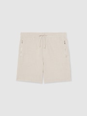 Reiss Ecru/Taupe Brown Harvey Shorts - Image 2 of 7