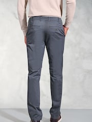 Brook Taverner Blue Cotton Stretch Chinos - Image 2 of 3
