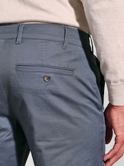 Brook Taverner Blue Cotton Stretch Chinos - Image 3 of 3