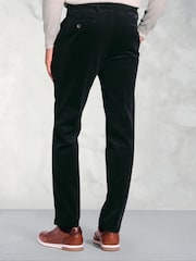Brook Taverner Black Dark 8W Corduroy Trousers - Image 2 of 3