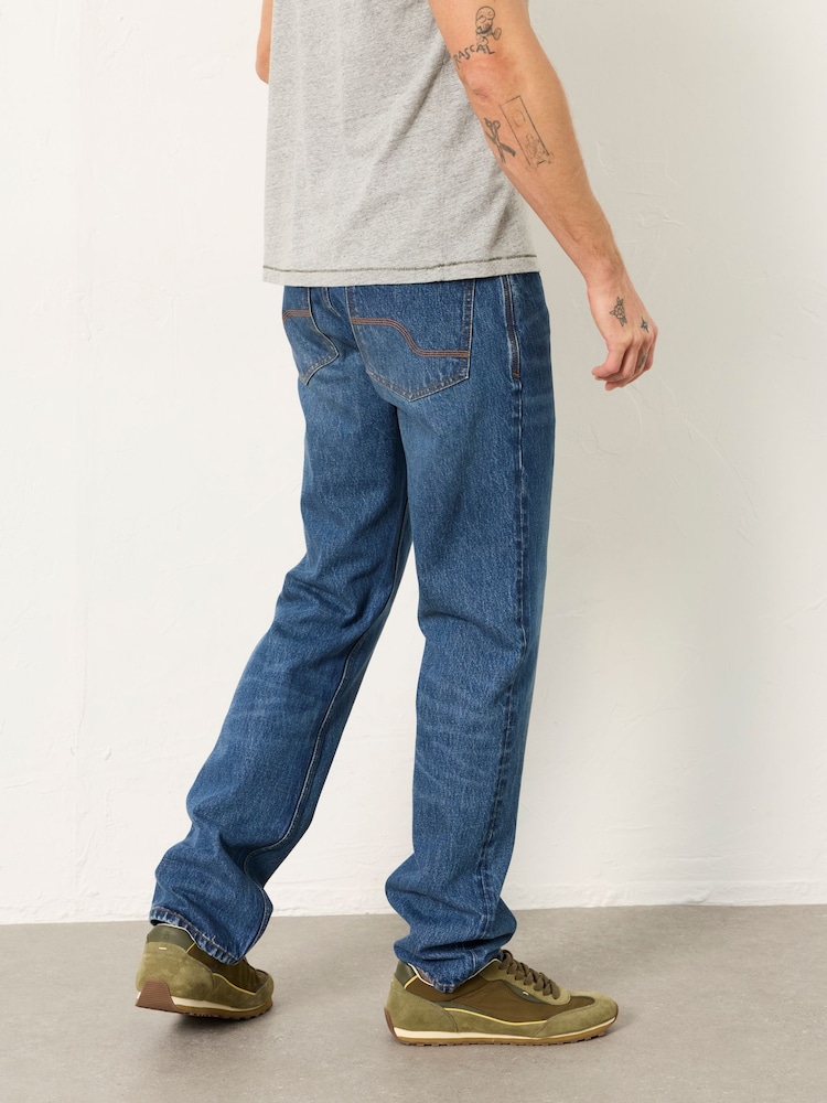 FatFace Stone Wash Straight Fit Jeans - Image 2 of 5