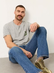 FatFace Stone Wash Straight Fit Jeans - Image 4 of 5