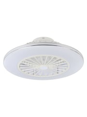Eglo White Silver Lovisca Ceiling Fan With Light - Image 2 of 5