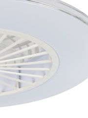 Eglo White Silver Lovisca Ceiling Fan With Light - Image 3 of 5