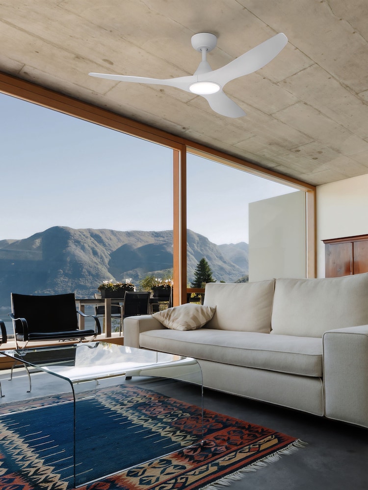 Eglo White Portsea LED Ceiling Fan - Image 1 of 5