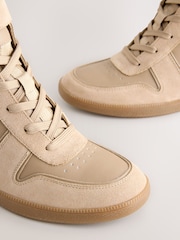 Taupe Forever Comfort® Lace Up Wedge Trainers - Image 7 of 9