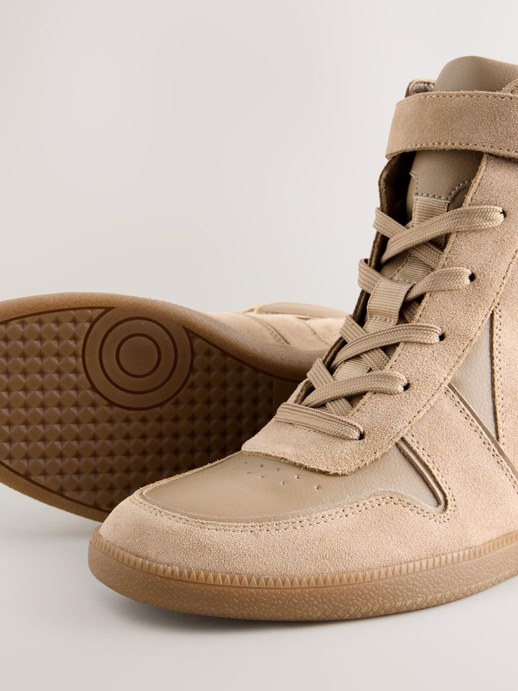 Taupe Forever Comfort® Lace Up Wedge Trainers - Image 9 of 9