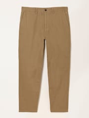FatFace Mylor Light Stone Tapered Twill Trousers - Image 6 of 6