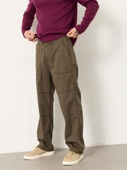 FatFace Green Leyburn Utility Trousers - Image 1 of 7