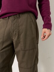 FatFace Green Leyburn Utility Trousers - Image 5 of 7