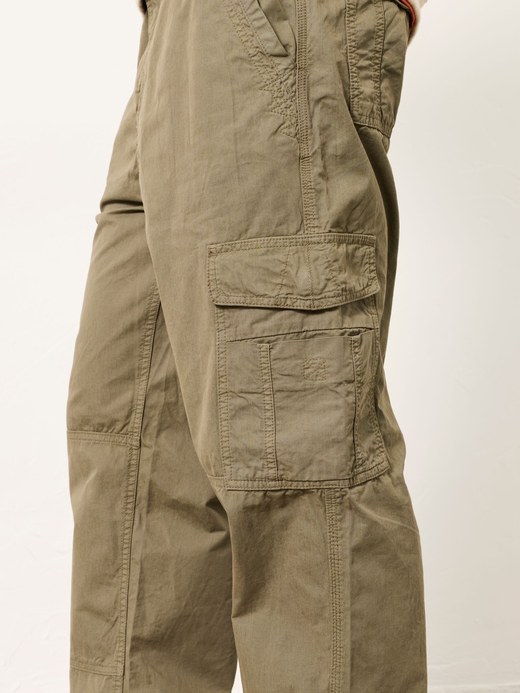 Buy FatFace Bude Khaki Green Straight Fit Cargo Trousers from Next