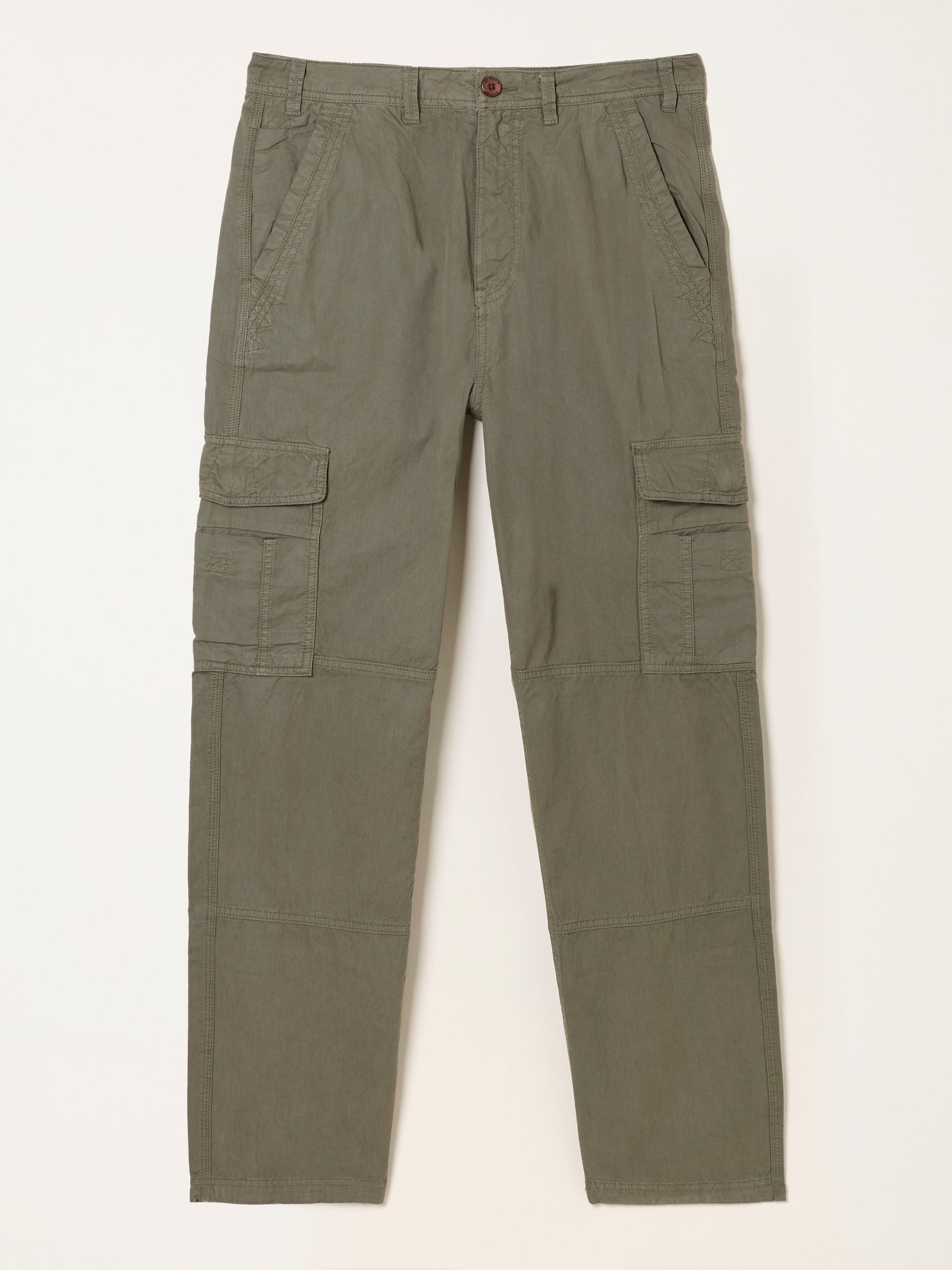 Buy FatFace Bude Khaki Green Straight Fit Cargo Trousers from Next