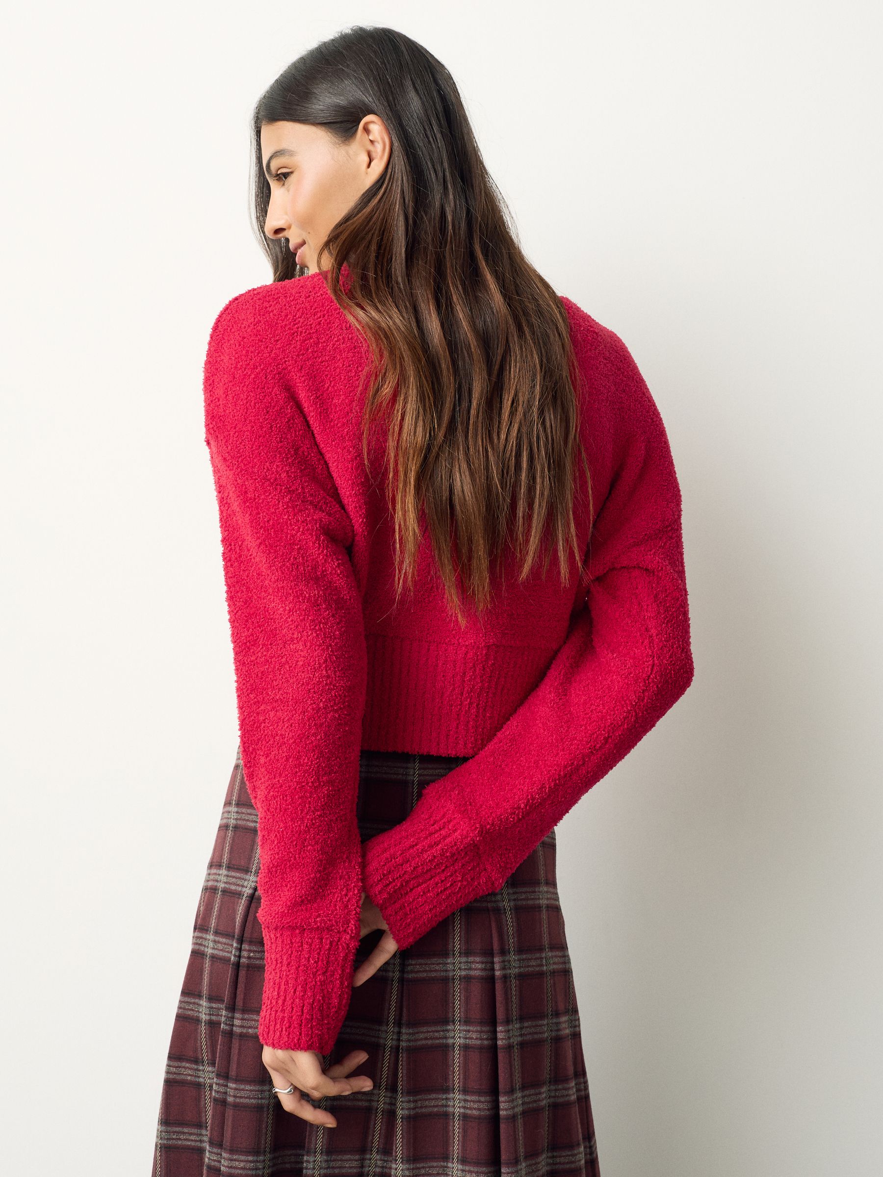 Buy Cherry Red Cosy Button Up Cardigan from Next USA