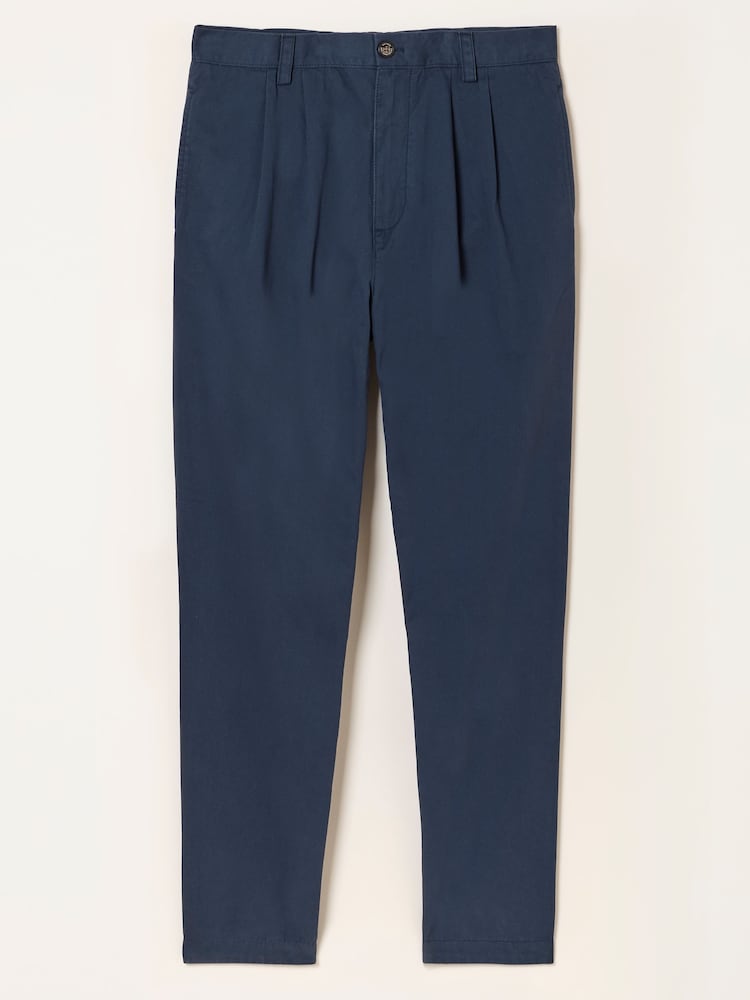 Azul marino - FatFace Pleat Front Twill Chinos - Imagen 7 de 7