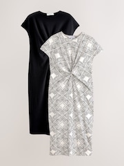 Preto/Branco - T-Shirt Dress 2 Pack - Imagem 1 de 9