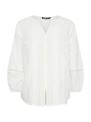 Yours Curve Slub Notchneck Blouse - Image 5 of 5