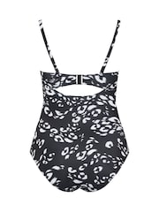 Yours Curve Animal Print Underwired Swimsuit - Imagen 5 de 5