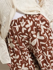 Yours Curve Brown Midaxi Culottes - Image 3 of 5