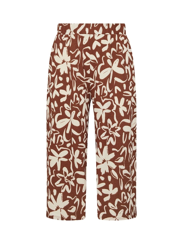 Yours Curve Brown Midaxi Culottes - Image 5 of 5