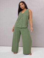 Yours Curve Green Airflow Waistcoat Vest - Image 2 of 5
