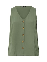 Yours Curve Green Airflow Waistcoat Vest - Image 5 of 5