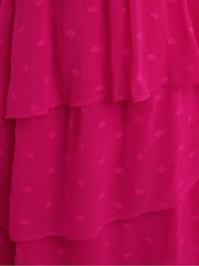 Yours Curve Frilled Maxi Dobby Dress - Bild 6 von 6
