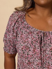Yours Curve Pink Boho Top - Image 4 of 5