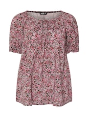 Yours Curve Pink Boho Top - Image 5 of 5