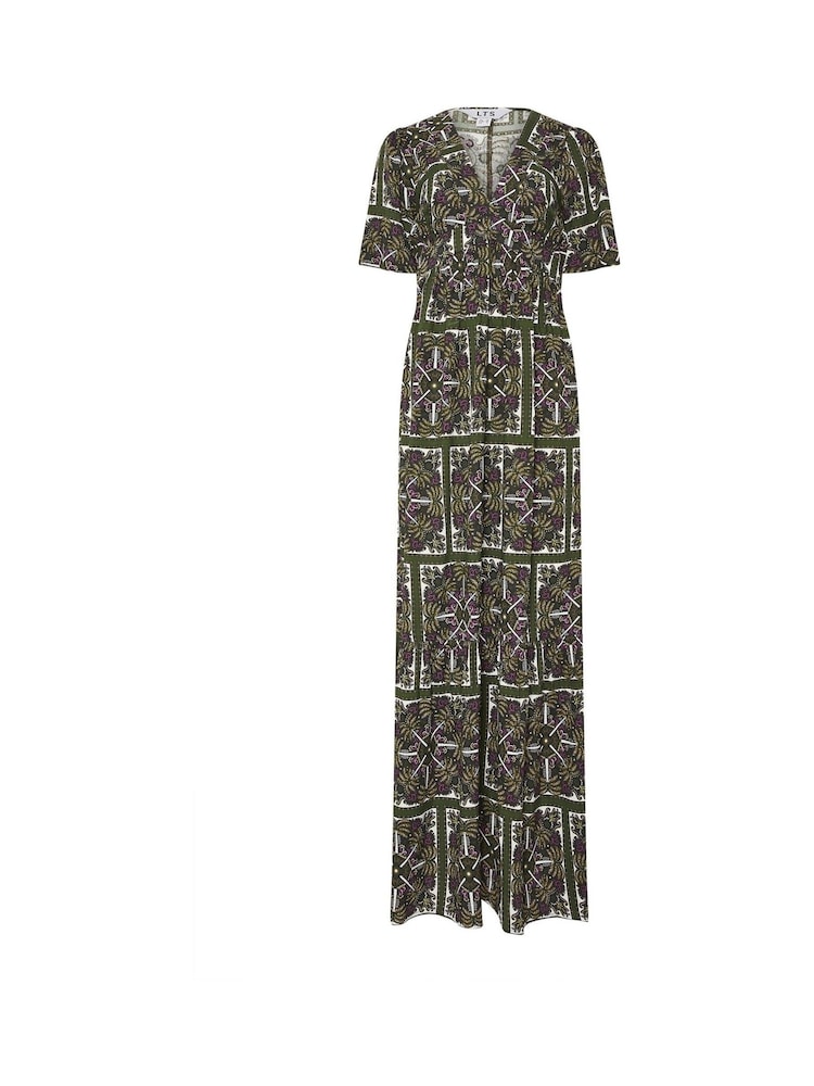 Vestido Long Tall Sally Maxi dress com estampa de azulejo - Imagem 2 de 2