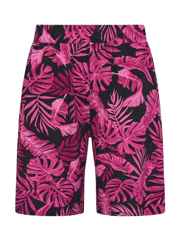 Yours Curve Pink Jersey Shorts - Image 5 of 5