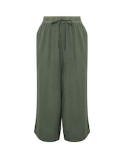 Yours Curve Green Chambray Culottes - Image 5 of 5