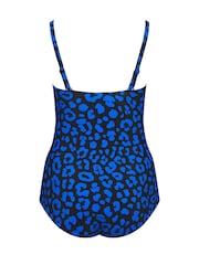 Yours Curve Premium Animal Print Bandeau Swimsuit - Imagen 7 de 7