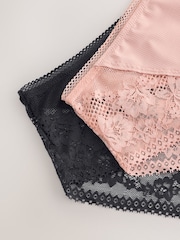 Black/Pink Knickers 2 Pack - Image 10 of 11