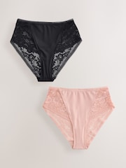 Black/Pink Knickers 2 Pack - Image 7 of 11