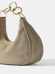 Mint Velvet Cream Ida Cream Suede Grab Bag - Image 3 of 4