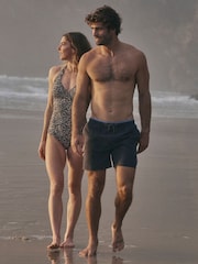 FatFace Trevose Navy Swim Shorts - Image 3 of 9