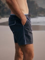 FatFace Trevose Navy Swim Shorts - Image 4 of 9