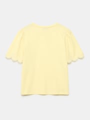Mint Velvet Yellow Lace Trim T-Shirt - Image 7 of 8