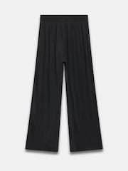 Mint Velvet Black Plisse Wide Leg Trousers - Image 6 of 6