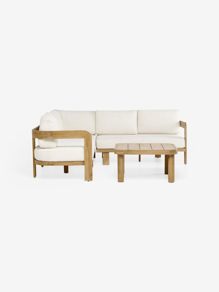 MADE.COM Off White Boucle Eliana Garden Corner Lounge Set - Image 5 of 5