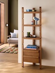 MADE.COM Oak Plinth Narrow Shelving - Image 1 of 8