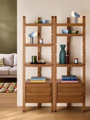MADE.COM Oak Plinth Narrow Shelving - Image 3 of 8